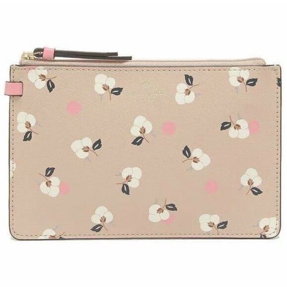 NWOT Kate Spade ♠️ New York Floral Ditsy Tote Beige With Matching Zipper Pouch - Picture 12 of 16